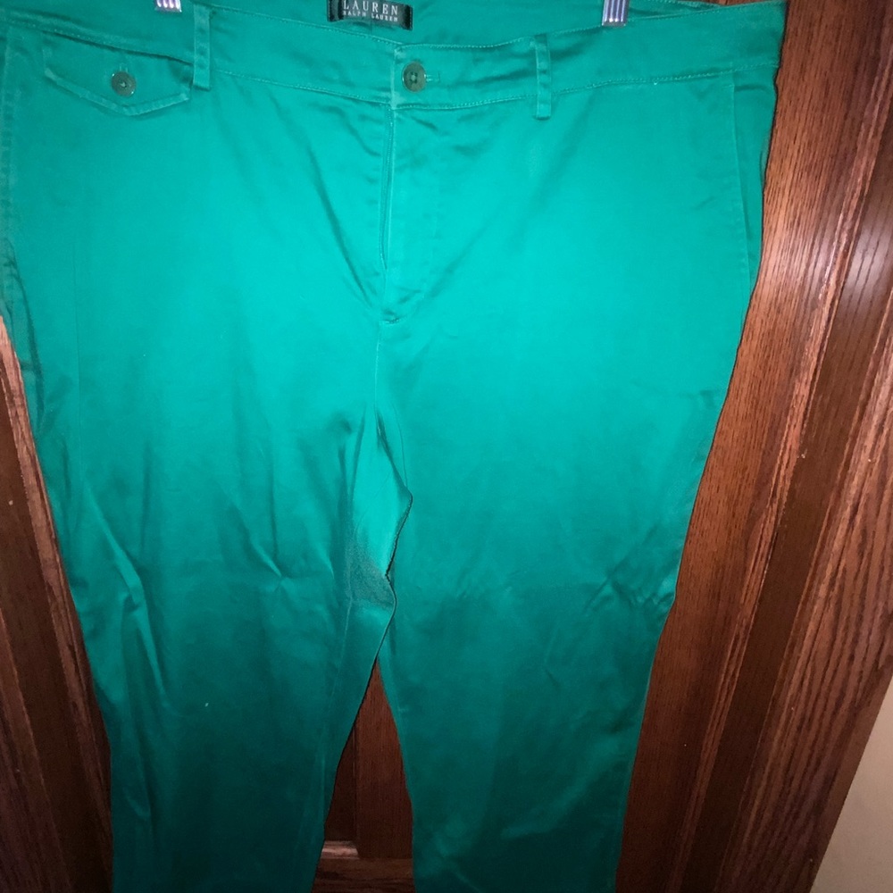 Green Women’s Dress Pants Lauren Ralph Lauren Size 18 [LIKE NEW]